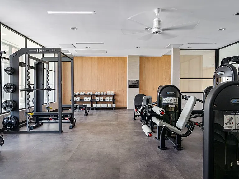 State-of-the-art fitness center with strength training equipment