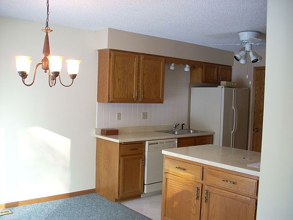 Dining area looking into kitchen