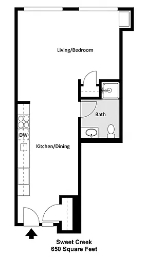 Floor plan Sweet Creek