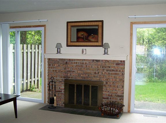 Fireplace in Large Living Room