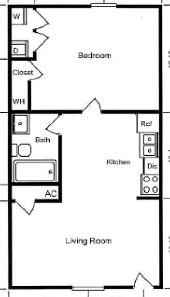 Gladiolus 1 Bedroom