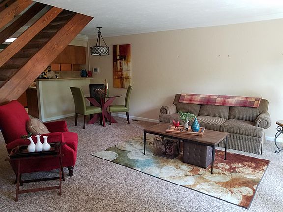 Open concept living and dining.