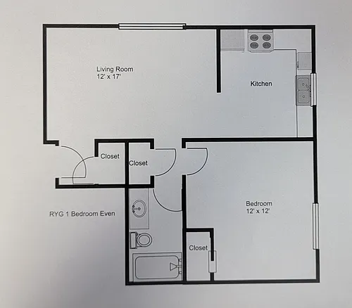 Floor plan Royal York Gardens