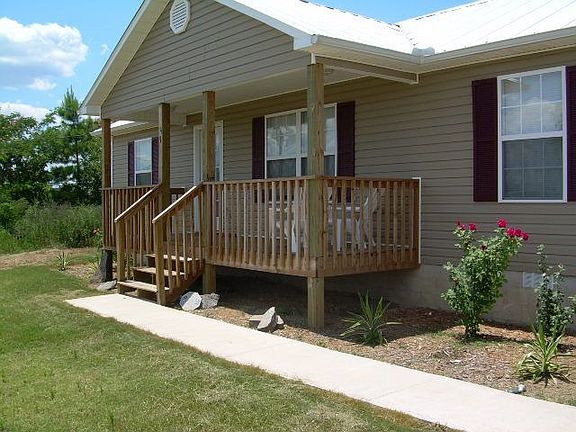Deck and landscaping