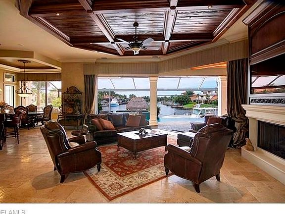 Great Room with Full Wall of Sliders to Lanai