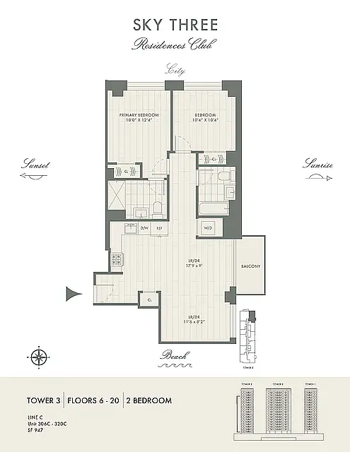 Floor plan Tower 3 C-line