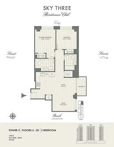 Floor plan Tower 3 C-line