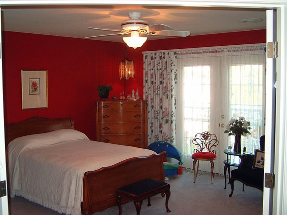 Master Bedroom with French Doors out to patio area
