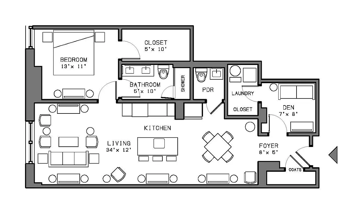Floor plan 804 - 904