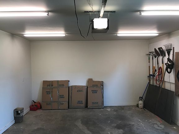 Inside garage