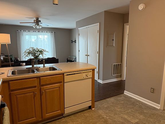 Open concept kitchen and living room