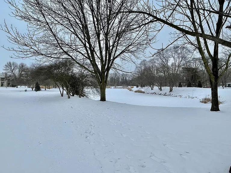 Lake offers beautiful views in the warm and cold weather!