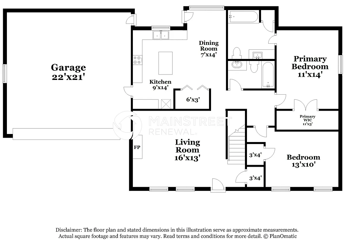Floor Plan - 3601 Kristofer Dr