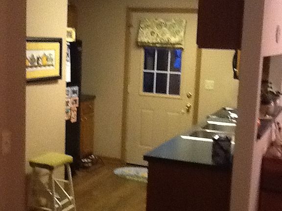 living room open to kitchen