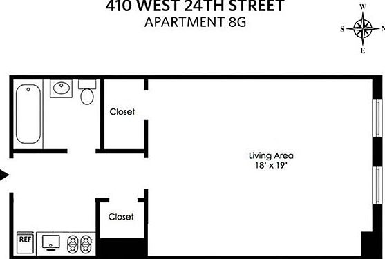 4th image of 410 W 24th St APT 8G