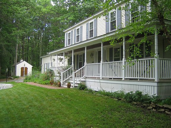 Long view showing large shed