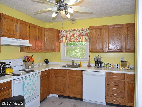 Freshly painted kitchen.