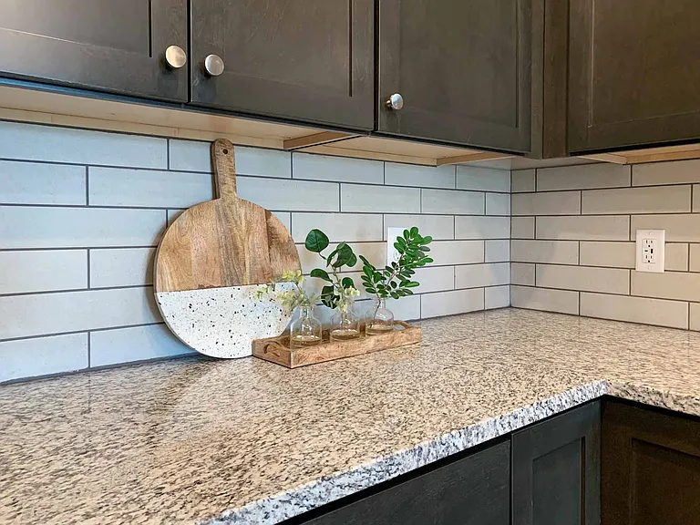 All of our apartments feature stylish kitchen backsplashes, adding a modern touch to your cooking space!