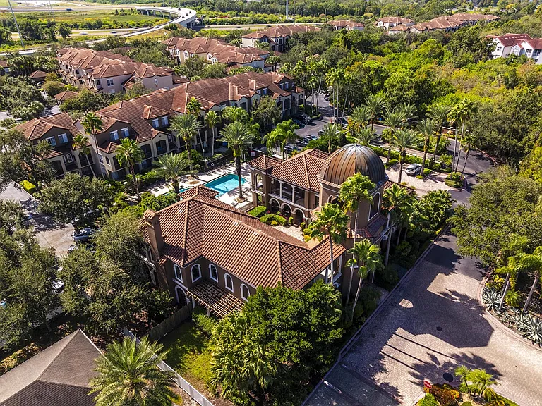 Apartment aerial near clubhouse