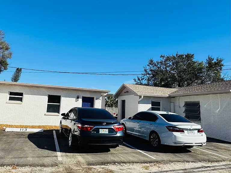 Assigned Parking where the white car parked