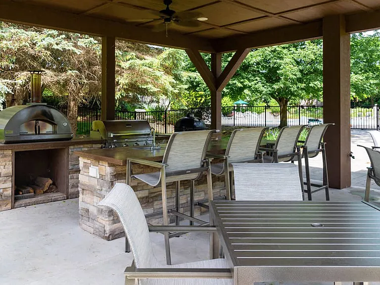 Grilling Station with Outdoor Seating