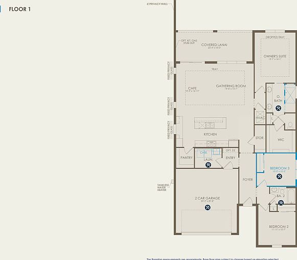 Palmary Floor Plan, Quick Move-in Home, Floor 1