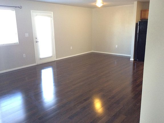Open concept living and dining areas.