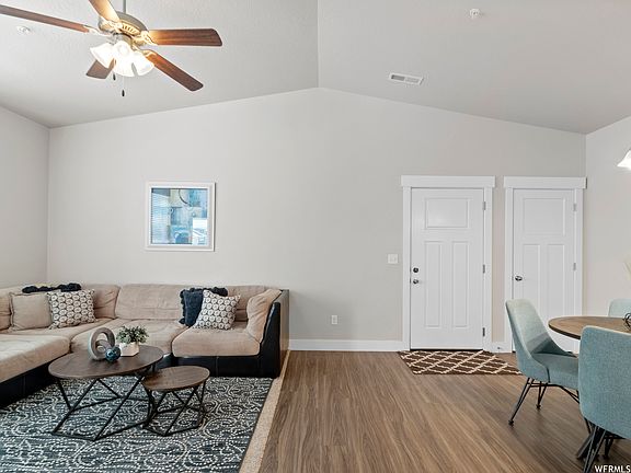 Living area looking toward front door