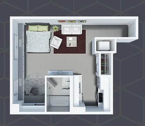 Floor plan 1 Bedroom