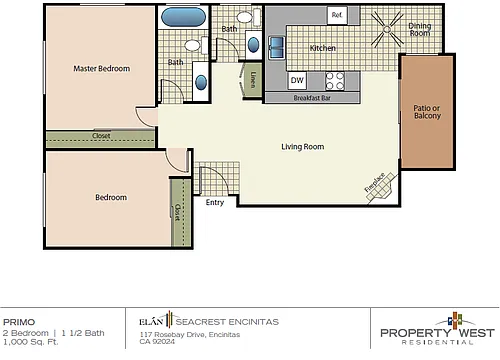 Floor plan 2X15