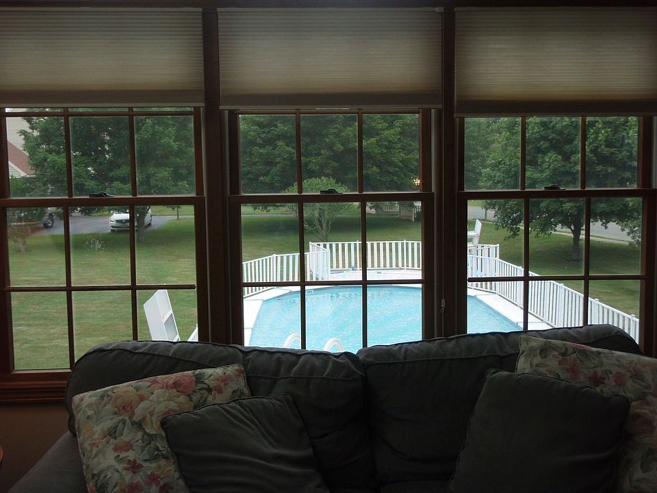 Family room overlooking backyard