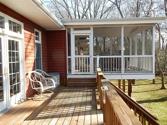 Back deck to screened porch