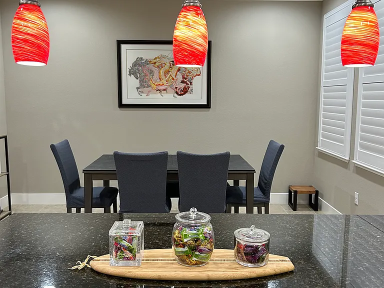 2nd level kitchen and dinning area