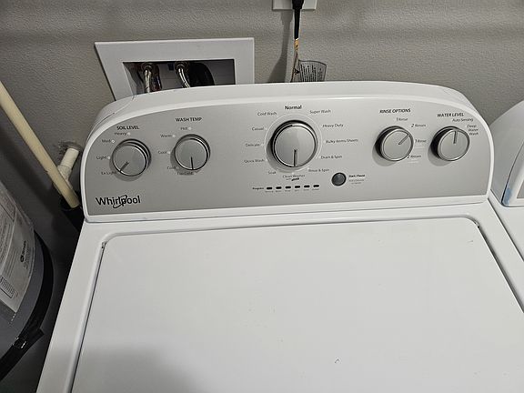 Brand new washer & matching dryer are included.