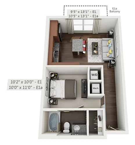 Floor plan E1