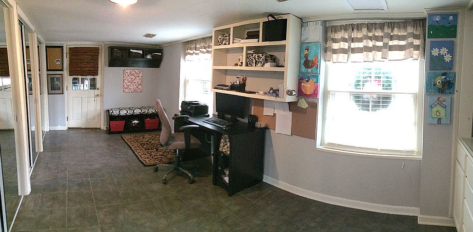 Office/mud room with closets