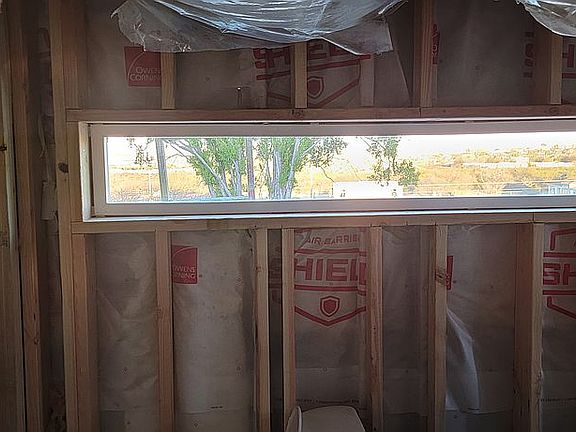 New view window in bedroom.