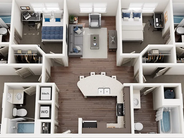 4A Floor Plan (only buildings 1 & 2) 4A Floor Plan (only buildings 1 & 2)