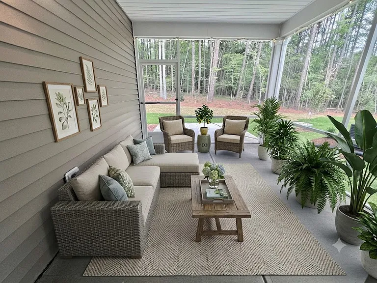 Screened In Porch-Virtually Staged-Design 1