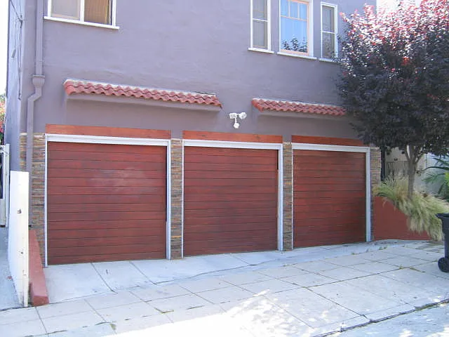 Garages at Carriage House West 2nd Street.