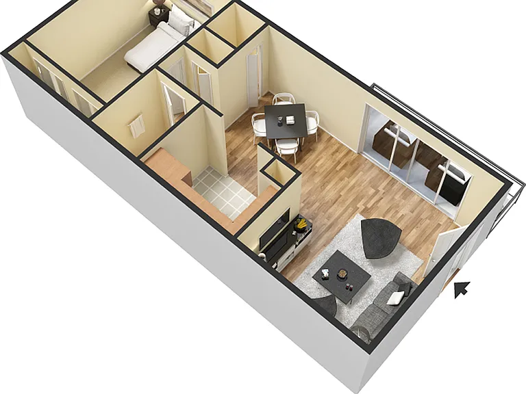 1 Bedroom Floorplan 1 Bedroom Floorplan