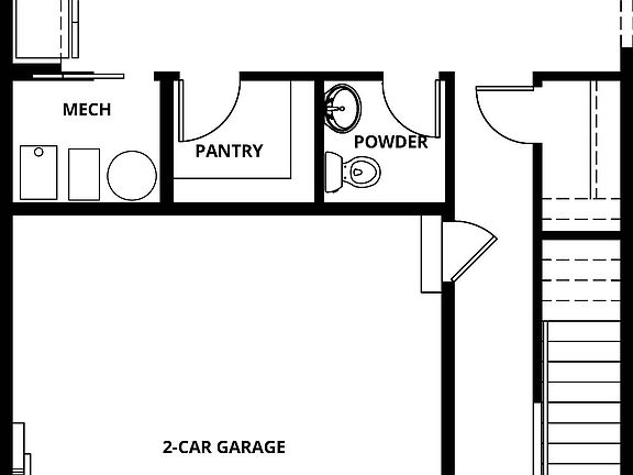 The first floor is the Foster has the spacious family room and chef ready kitchen.