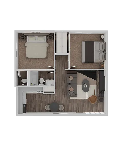 Floor plan Two Bedroom A