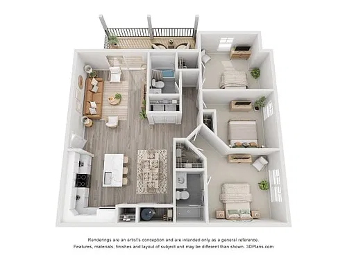 Floor plan 3b2b