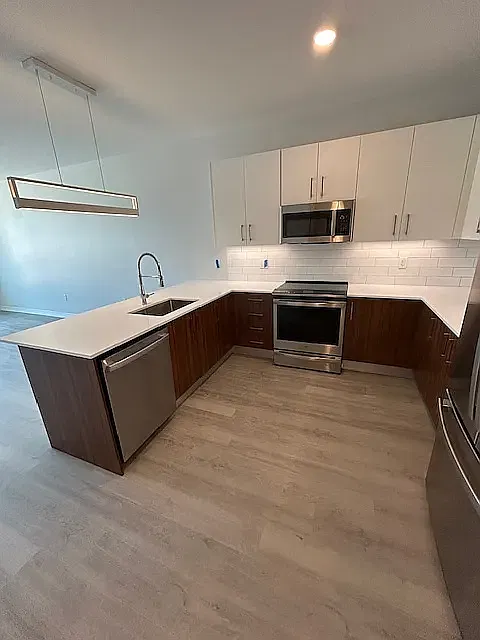 Floor plan L Shaped Modern Kitchen