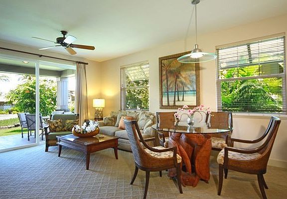 Fully furnished in tropical style