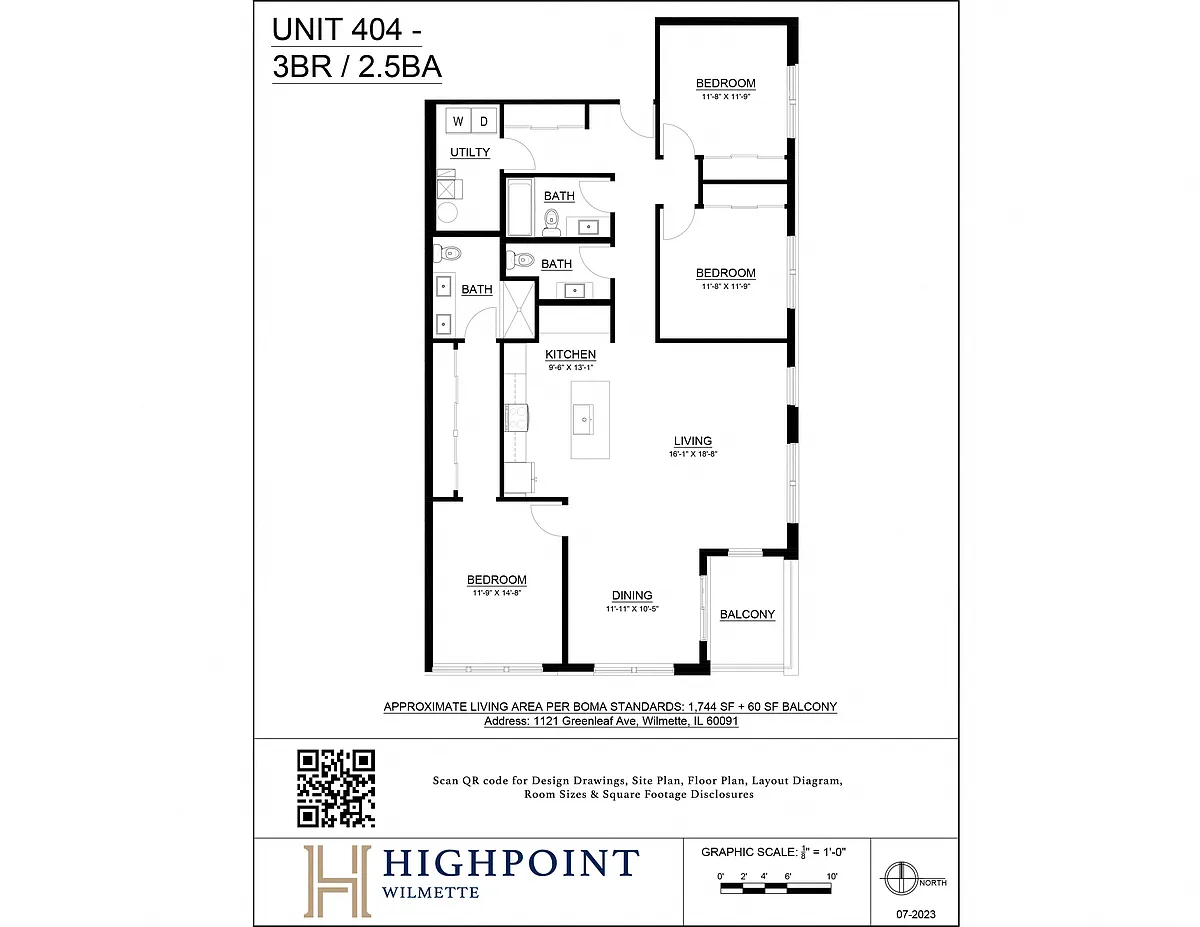 Floor plan 3 Bed 2.5 Bath
