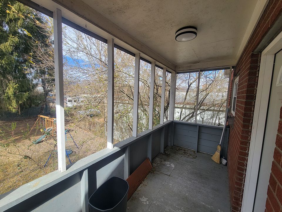 Porch outside entry door.