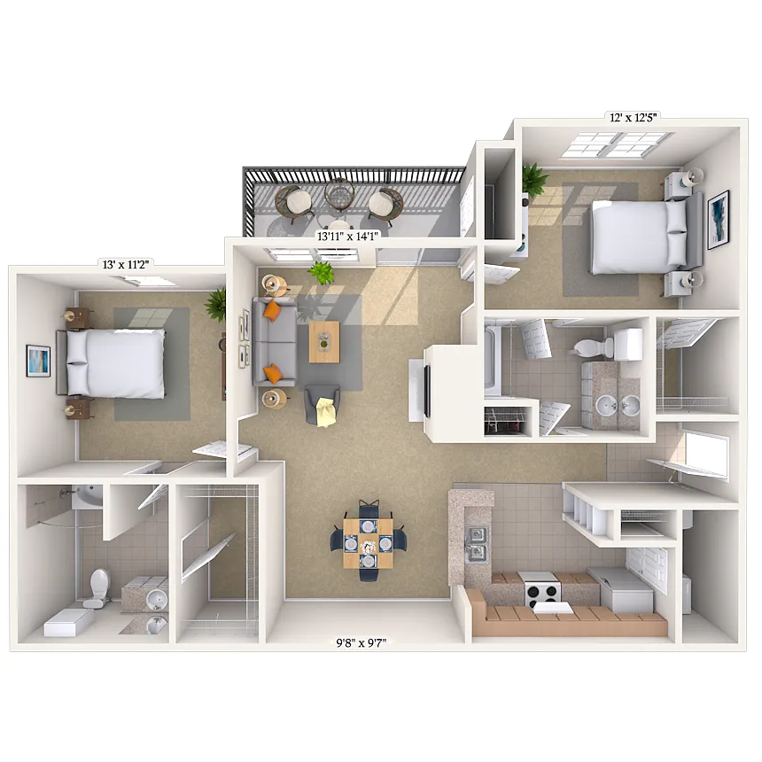 Floor plan The Cedar