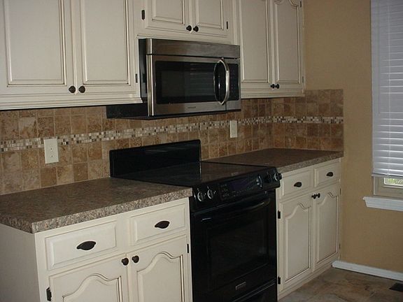 New oven, tile, etc....